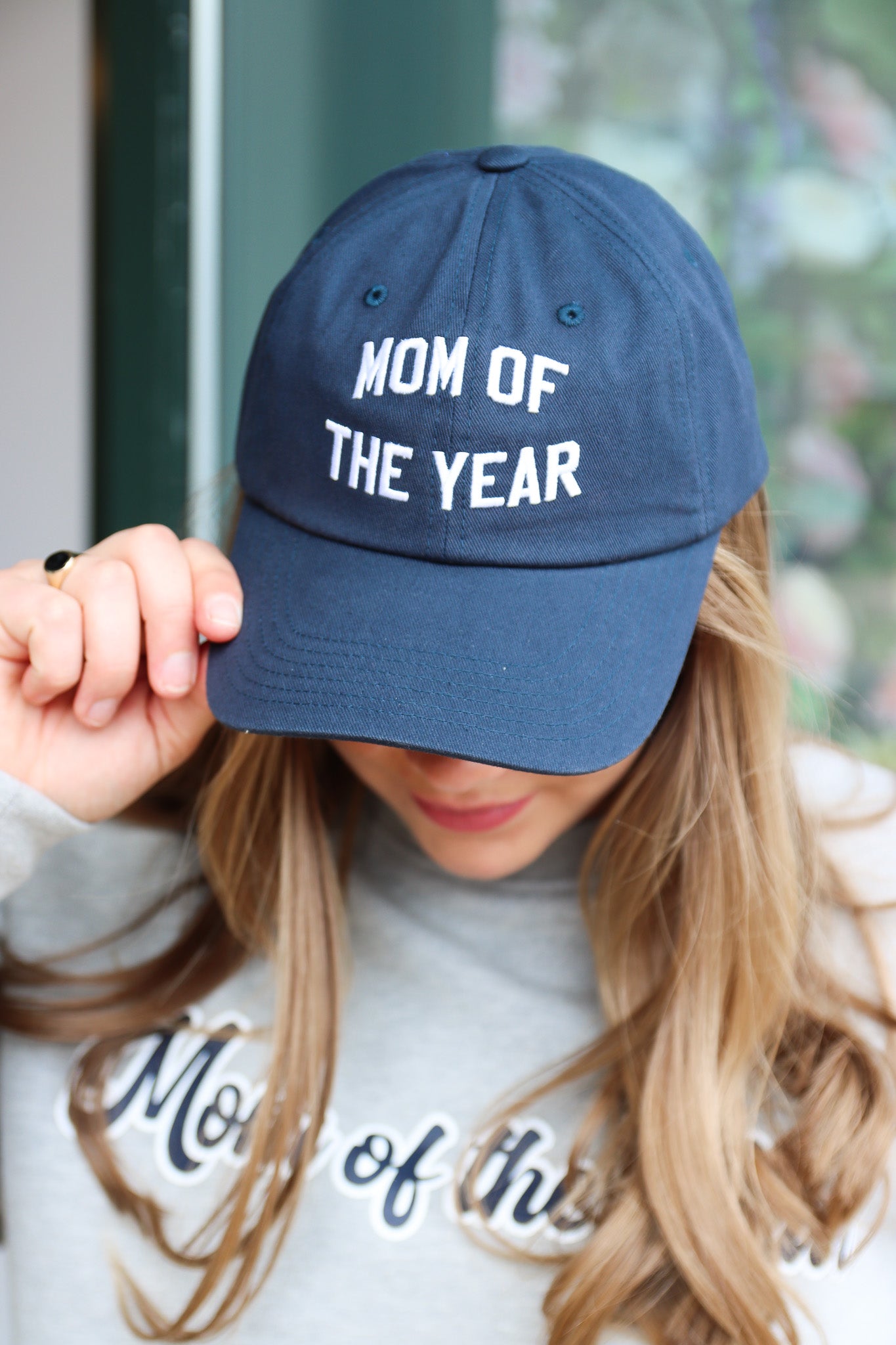MOM OF THE YEAR BASEBALL HAT