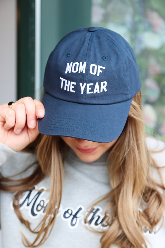 MOM OF THE YEAR BASEBALL HAT