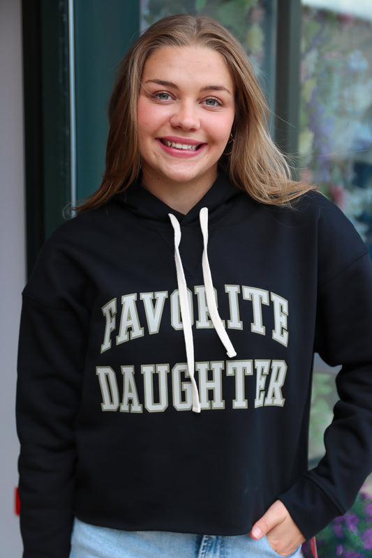 THE CROPPED COLLEGIATE HOODIE