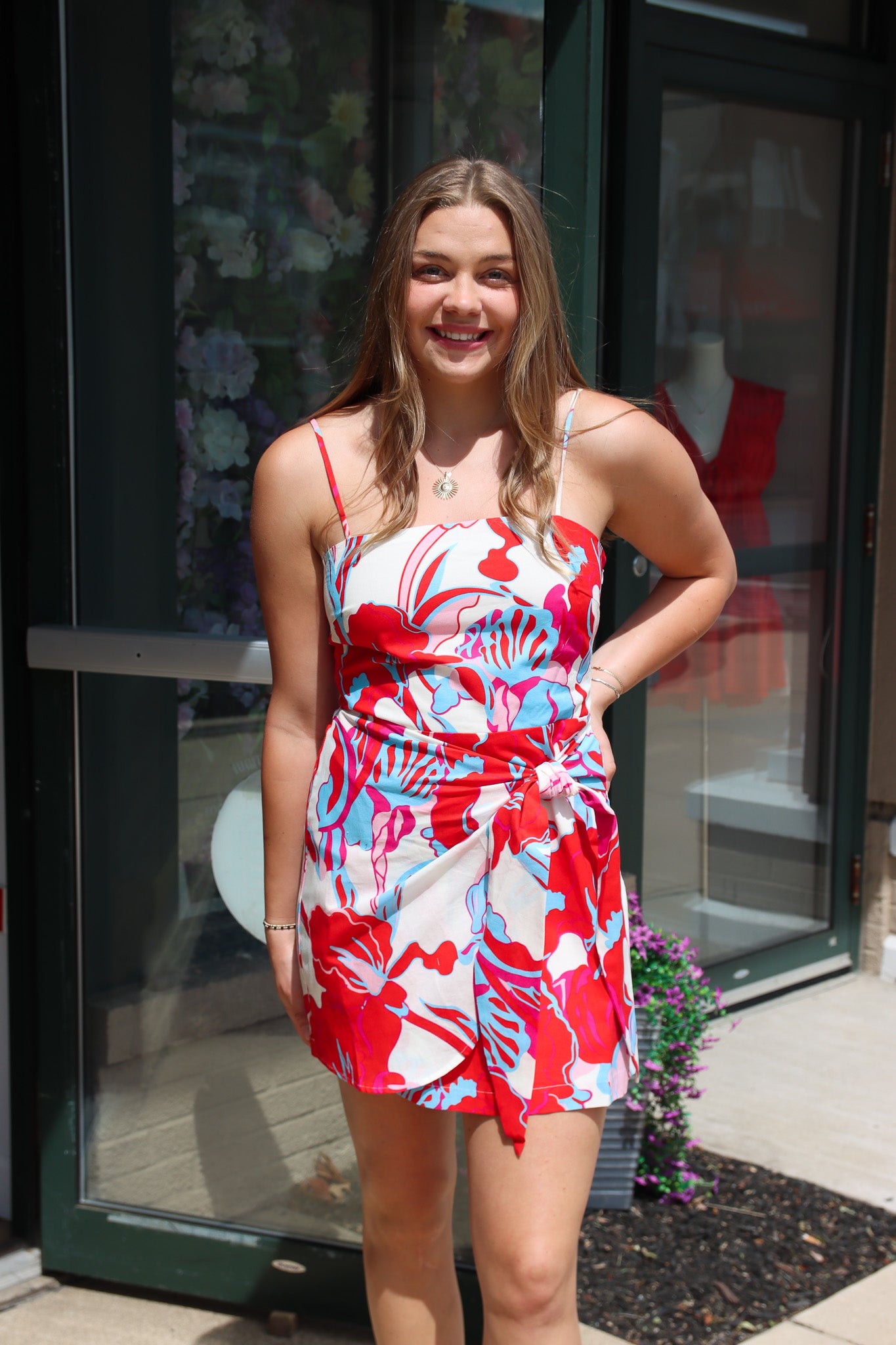 LUCY PARIS “SAMANTHA” MINI WRAP DRESS