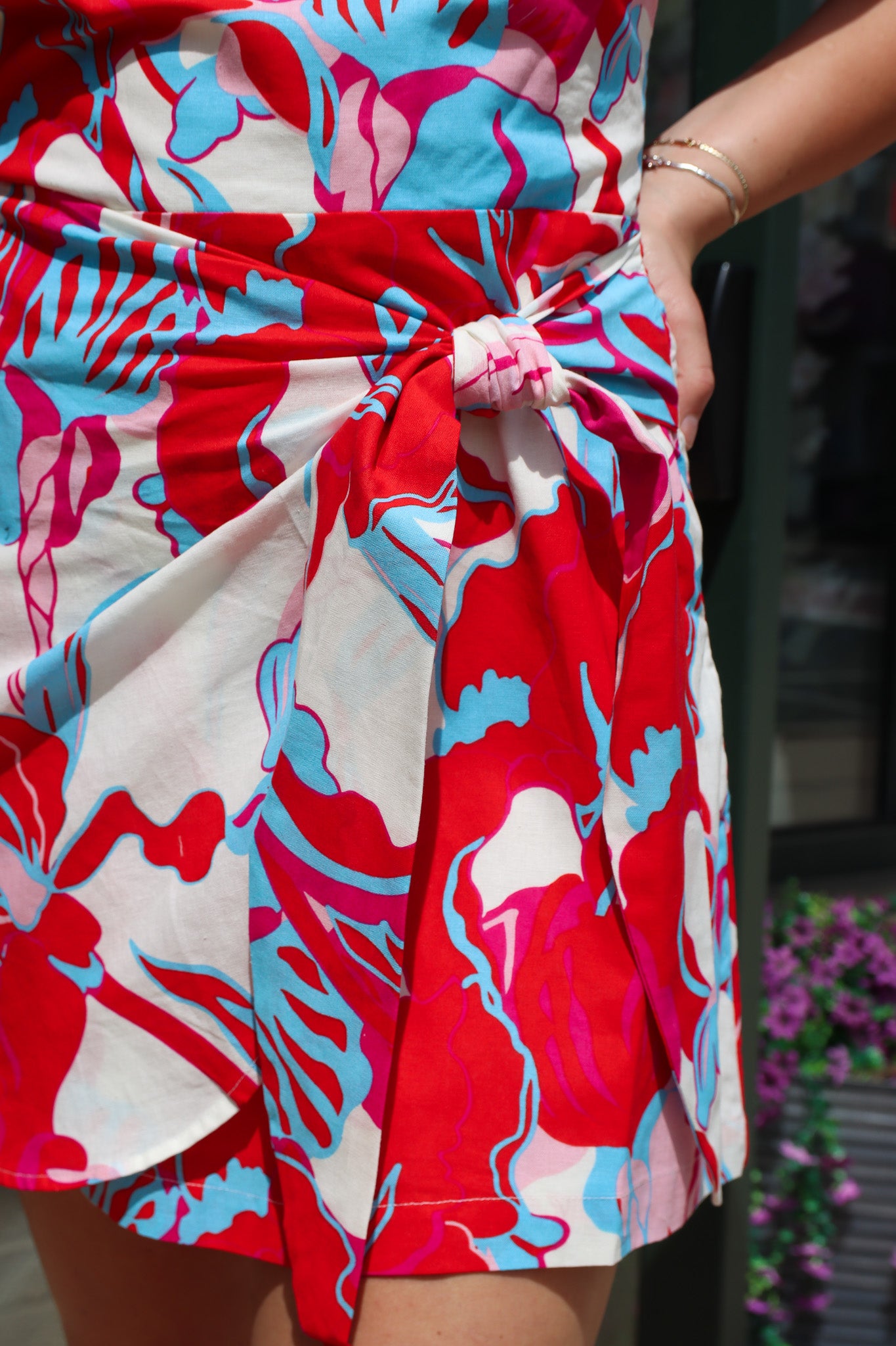 LUCY PARIS “SAMANTHA” MINI WRAP DRESS