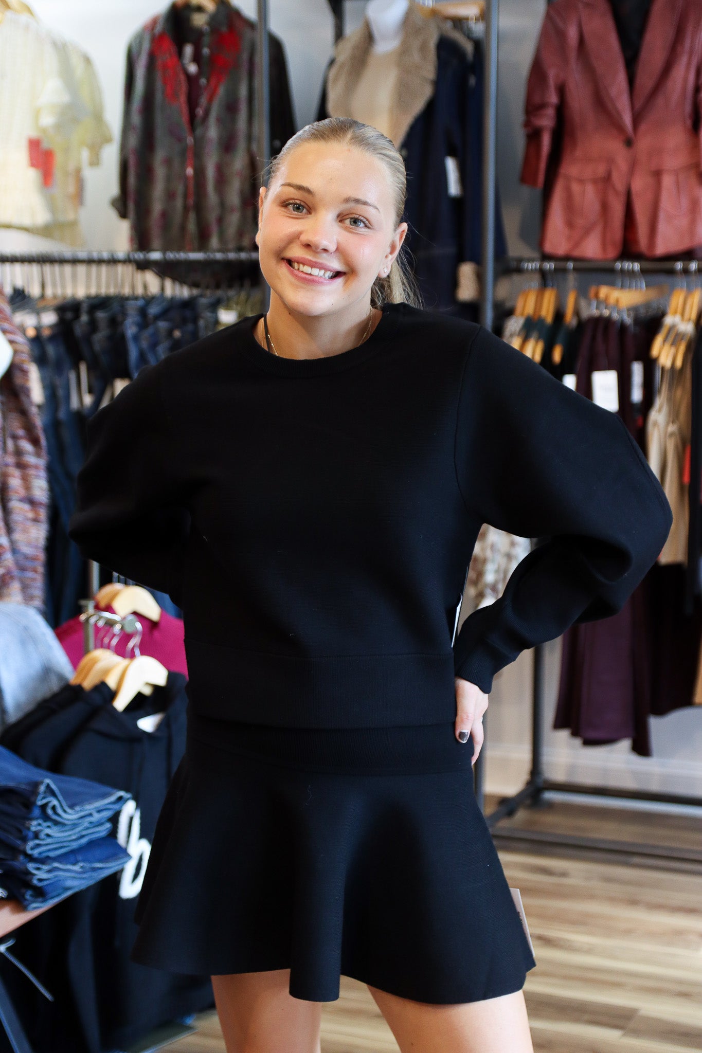 ROSINA FINE RIB SWEATER