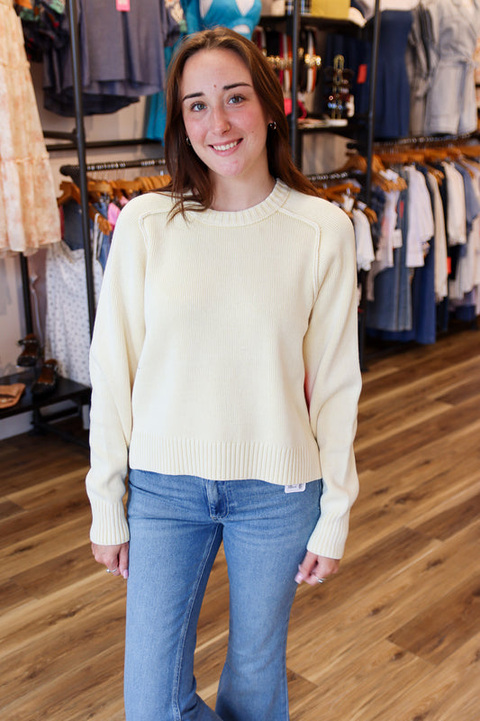 SPRING STREET PULLOVER BANANA CREAM