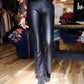 Elysse Foiled Vegan Leather Pant