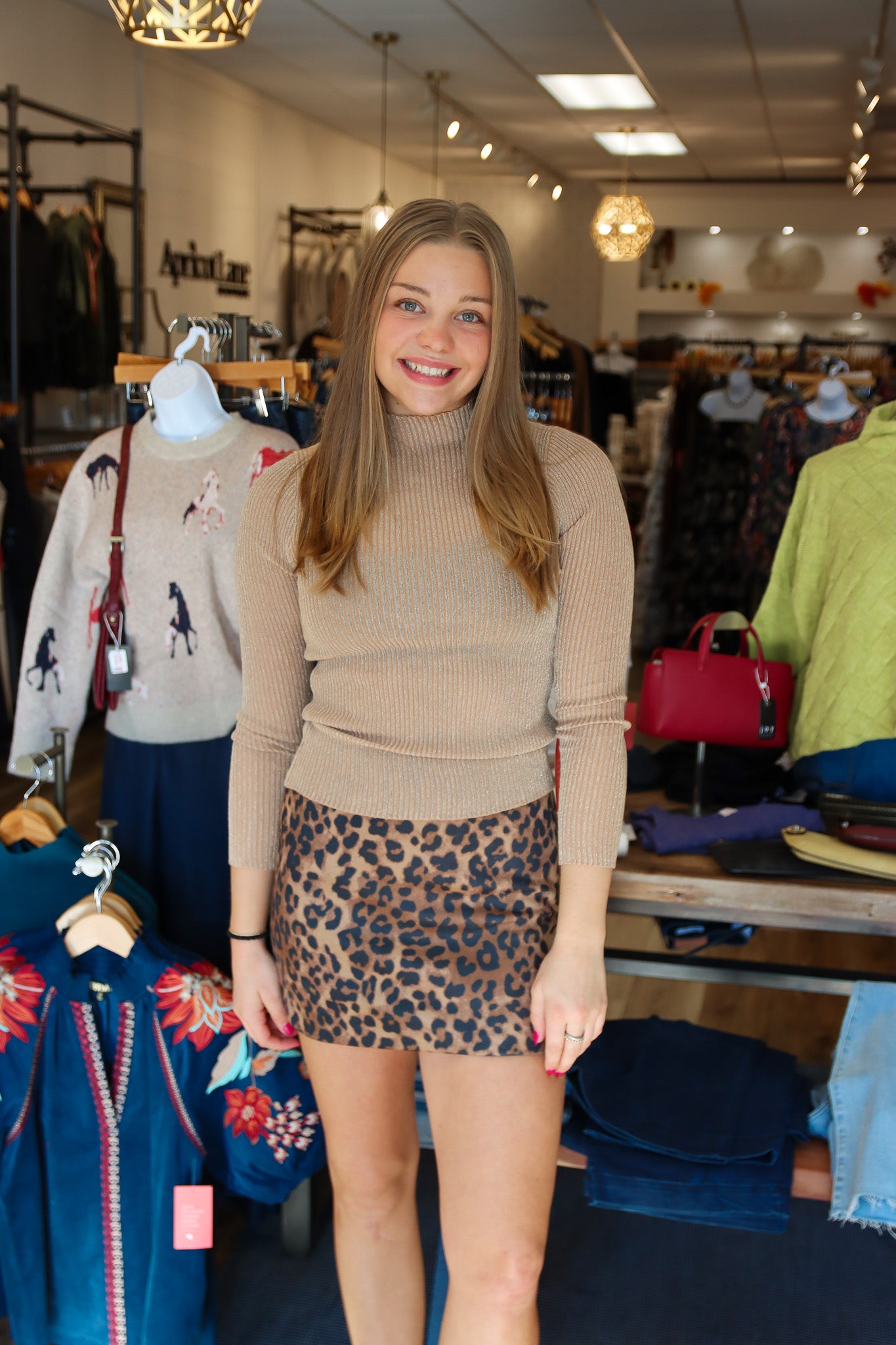 PACIE KNIT SHIMMER LONG SLEEVE