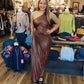 ONE SHOULDER ASYMMETRICAL MIDI DRESS