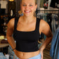 CLEAN LINE SQUARE NECK TOP