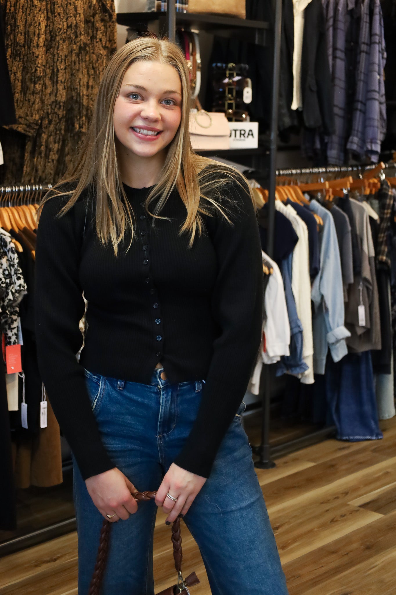 JACK FITTED RIBBED CARDIGAN