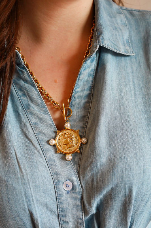GOLD COIN NECKLACE