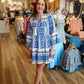 A LINE LONG SLEEVE MINI DRESS