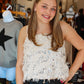 BLAKELYN SPARKLE FEATHER TOP
