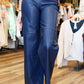 cortina hi waist wide leg vegan leather