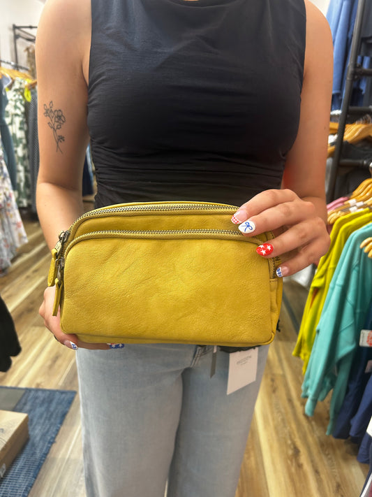 Kylie Double Zip Sling Belt Bag