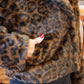 COLLARED FAUX FUR LEOPARD JACKET