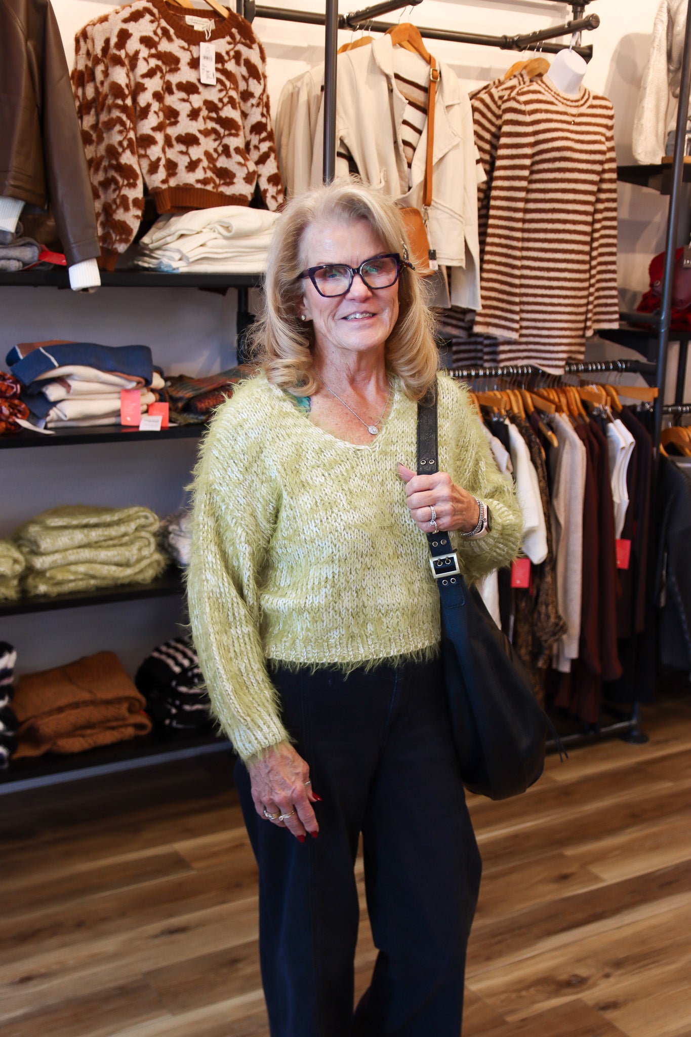 FUZZY KNITTED SWEATER