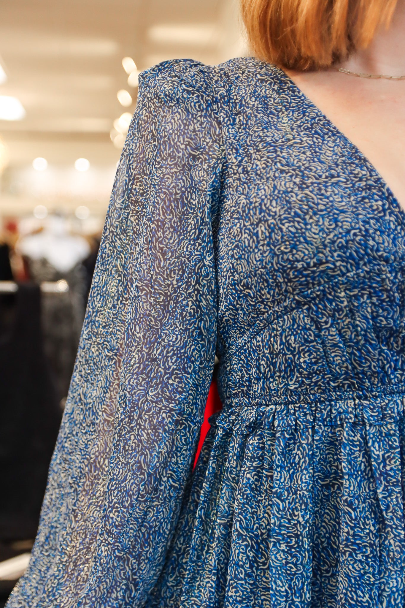 STARRY NIGHT MARGOT LONG SLEEVE MINI DRESS