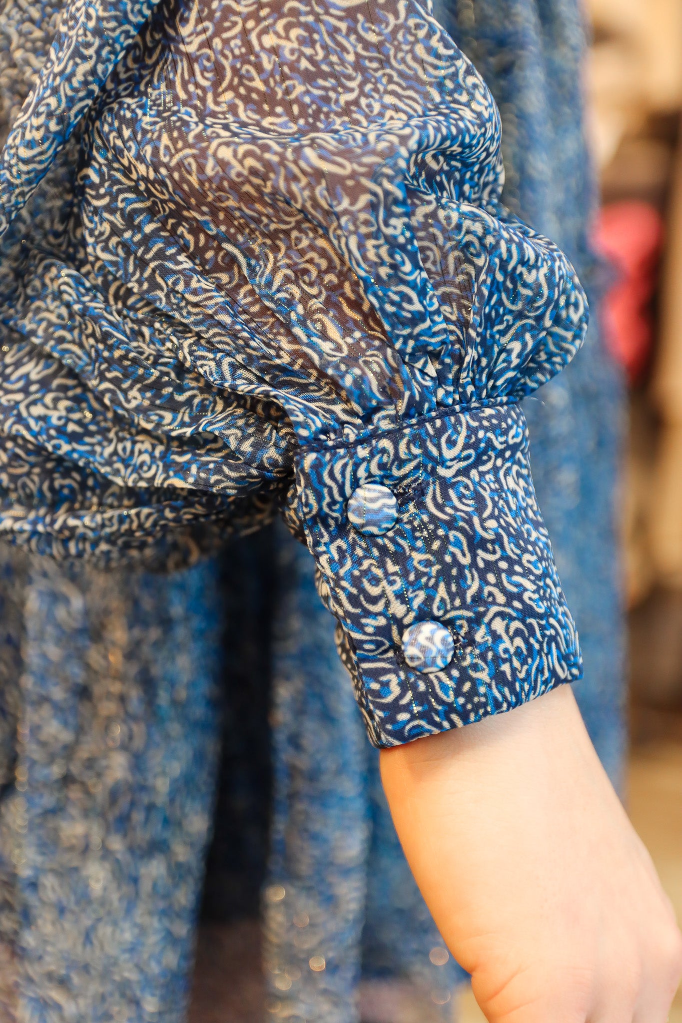 STARRY NIGHT MARGOT LONG SLEEVE MINI DRESS