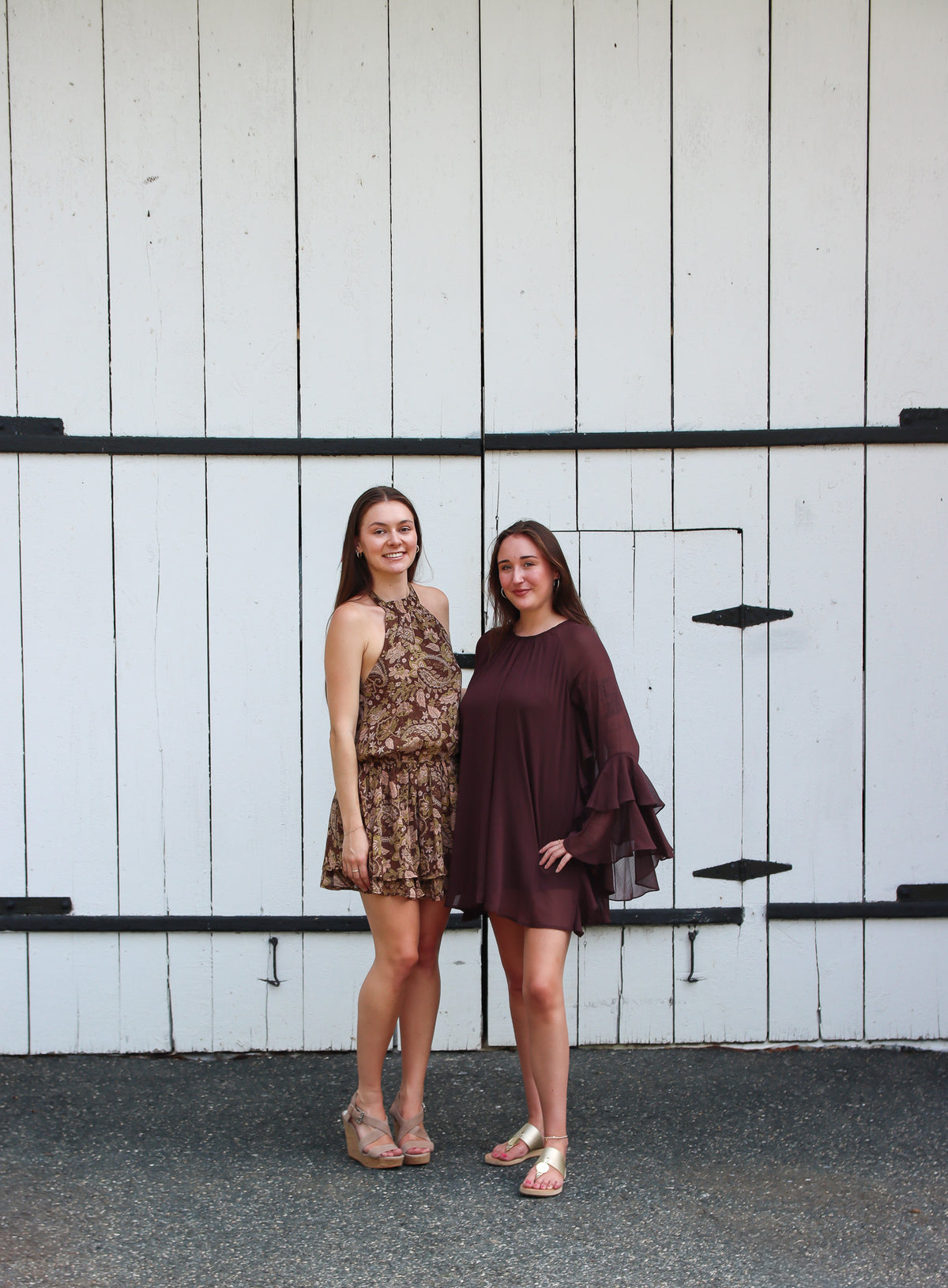 NEEDII "FAY" RUFFLE MINI SLEEVED DRESS