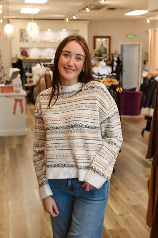 HERA LONG SLEEVE CREW NECK PULLOVER