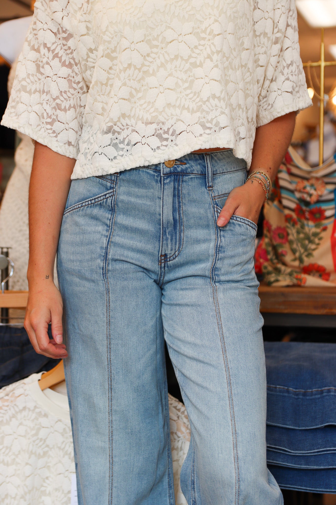 KUT “JODI” HIGH RISE FRONT PRINCESS SEAM PANT
