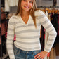 YVETTE STRIPED SAILOR SWEATER