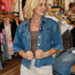 STEVE MADDEN SAVY DENIM HALF SLEEVE JACKET