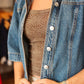 STEVE MADDEN SAVY DENIM HALF SLEEVE JACKET