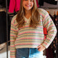 V-NECK KNIT CROP SWEATER