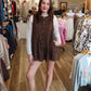 PLEATED FRONT WITH BUTTON CLOSURE ROMPER