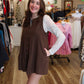 PLEATED FRONT WITH BUTTON CLOSURE ROMPER
