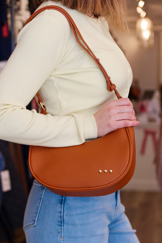 CELESTE CRESCENT SHOULDER BAG