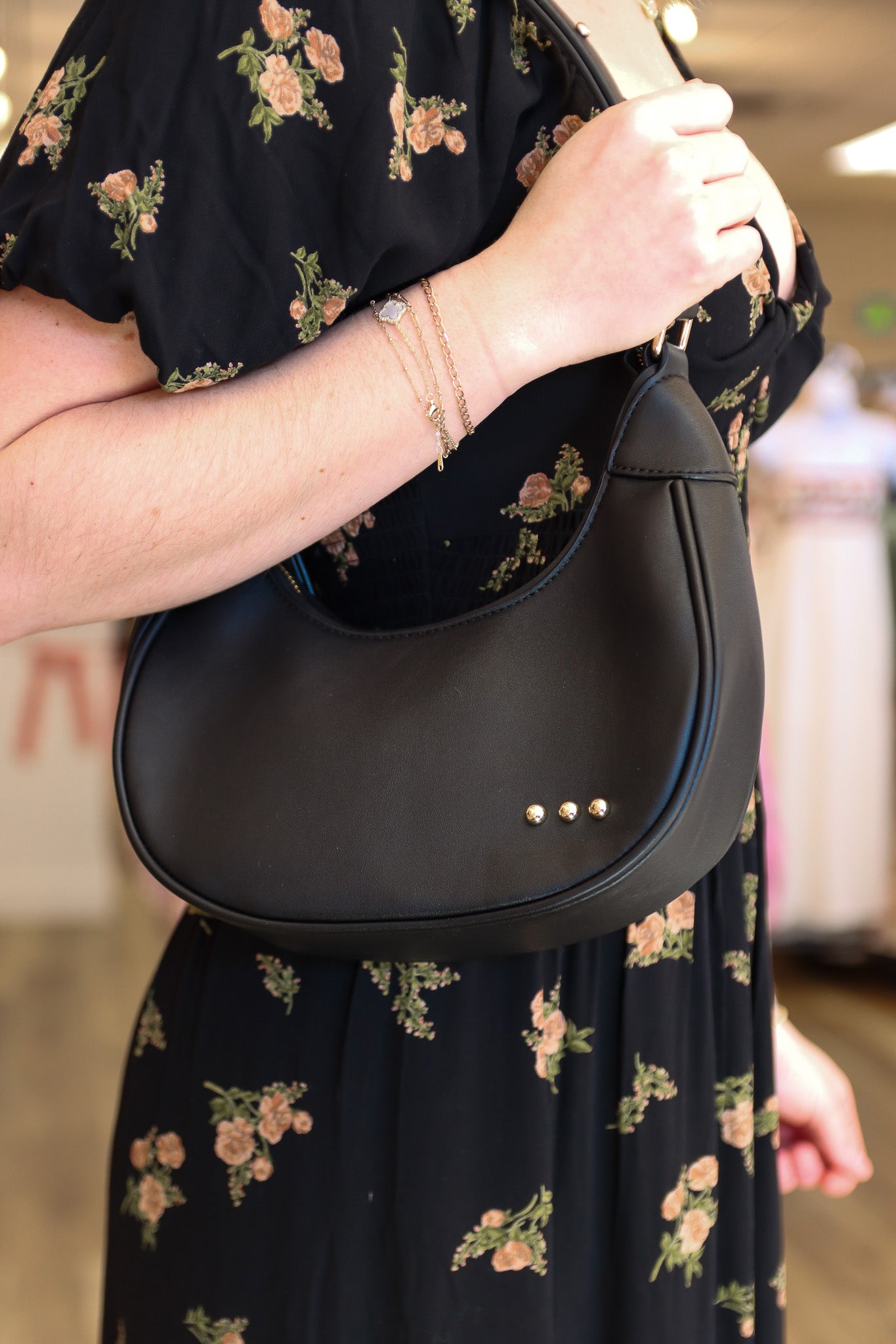 CELESTE CRESCENT SHOULDER BAG