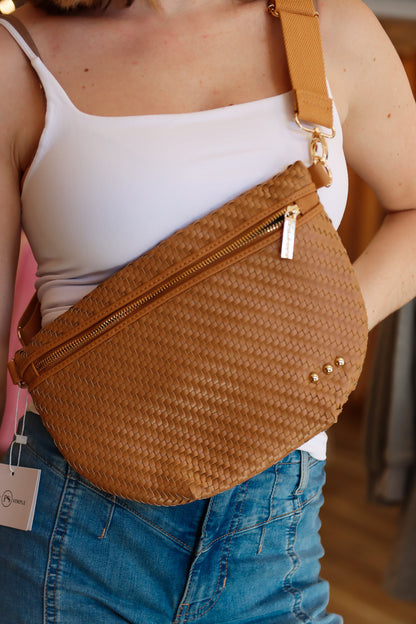 DIAGONAL WOVEN WESTLYN BUM BAG