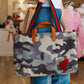 CHELSIE CANVAS PRINTED TOTE