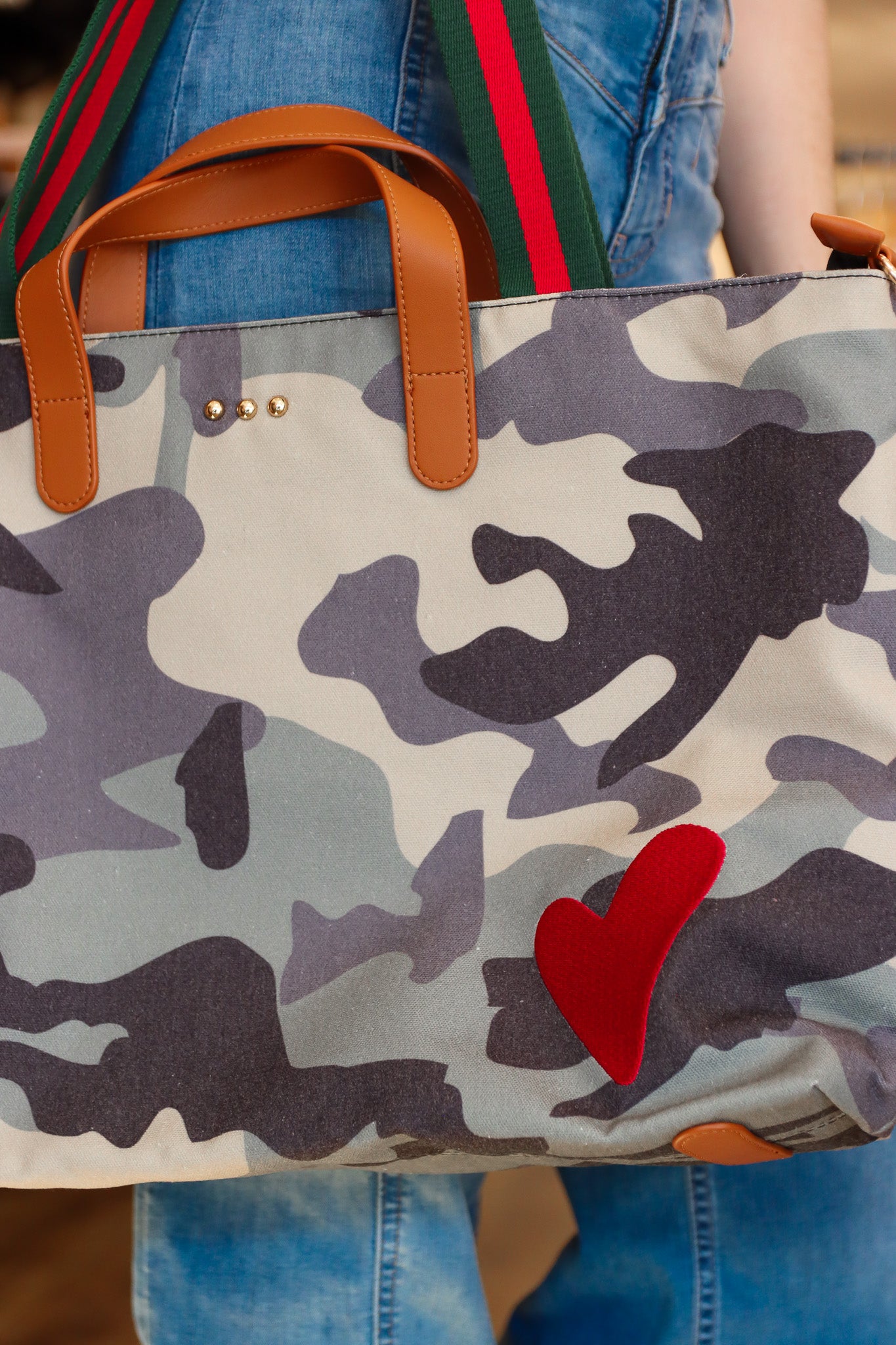 CHELSIE CANVAS PRINTED TOTE