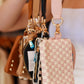 WONDERLUST WOVEN DUAL POUCH CHECKERED WRISTLET