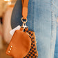 WONDERLUST WOVEN DUAL POUCH CHECKERED WRISTLET