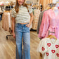 RAGLAN SHORT SLEEVE BOXY SWEATER