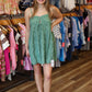 DELUC “AMORE” EYELET MINI DRESSE