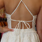 MIOU MUSE EYELET ROMPER WITH BUTTON FRONT