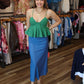 DELUC “AZORES” CROPPED SPAGHETTI STRAP TANK