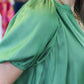 CURRENT AIR SPLIT V-NECK RELAXED FIT BLOUSE