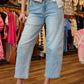 HIGH RISE CROP BARREL JEAN