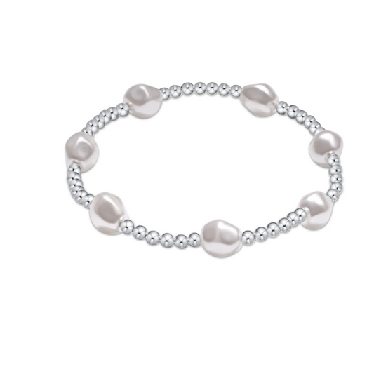 ADMIRE STERLING 3MM PEARL BRACELET