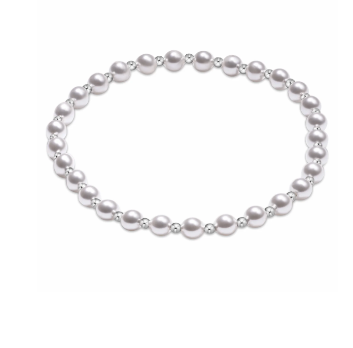 CLASSIC GRATEFUL STERLING 4MM PEARL BRACELET