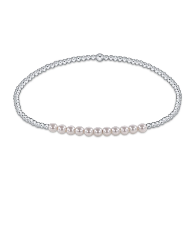 STERLING BLISS 2MM PEARL BRACELET