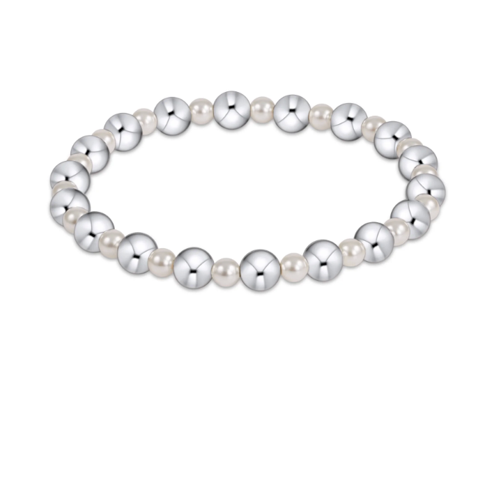 PEARL GRATEFUL 4MM/6MM STERLING BRACELET
