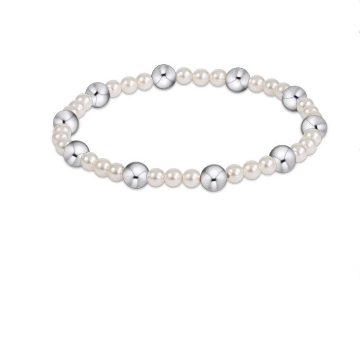 PEARL SINCERITY 4MM/6MM STERLING BRACELET
