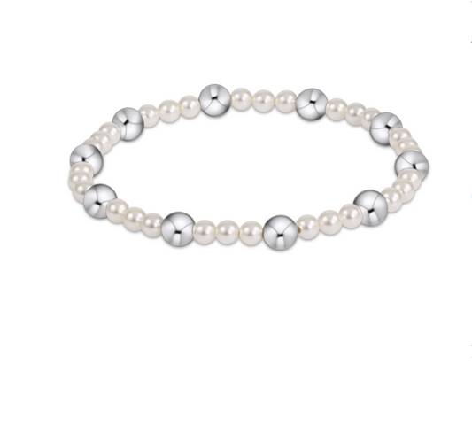 PEARL SINCERITY 4MM/6MM STERLING BRACELET