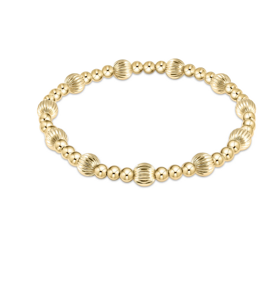 DIGNITY SINCERITY PATTERN 6MM BEAD BRACELET